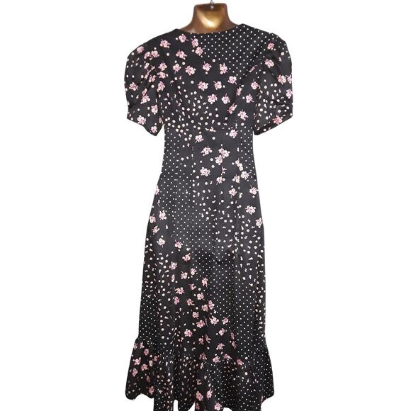 NWT For Love & Lemons Sz S CAMELLIA Midi Maxi Floral Paisley Dress - Picture 7 of 15